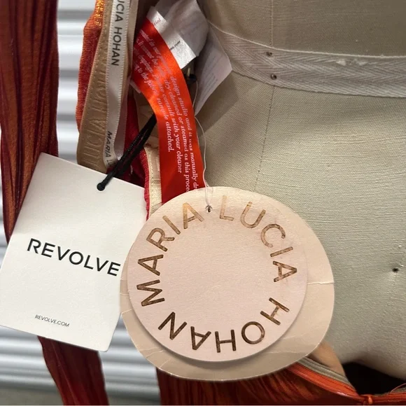 Maria Lucia Hohan Margaux Maxi in Orange US 6 NWT - Picture 9 of 9